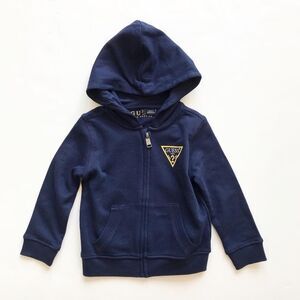 Guess navy blue zip up hoodie  EUC 2T